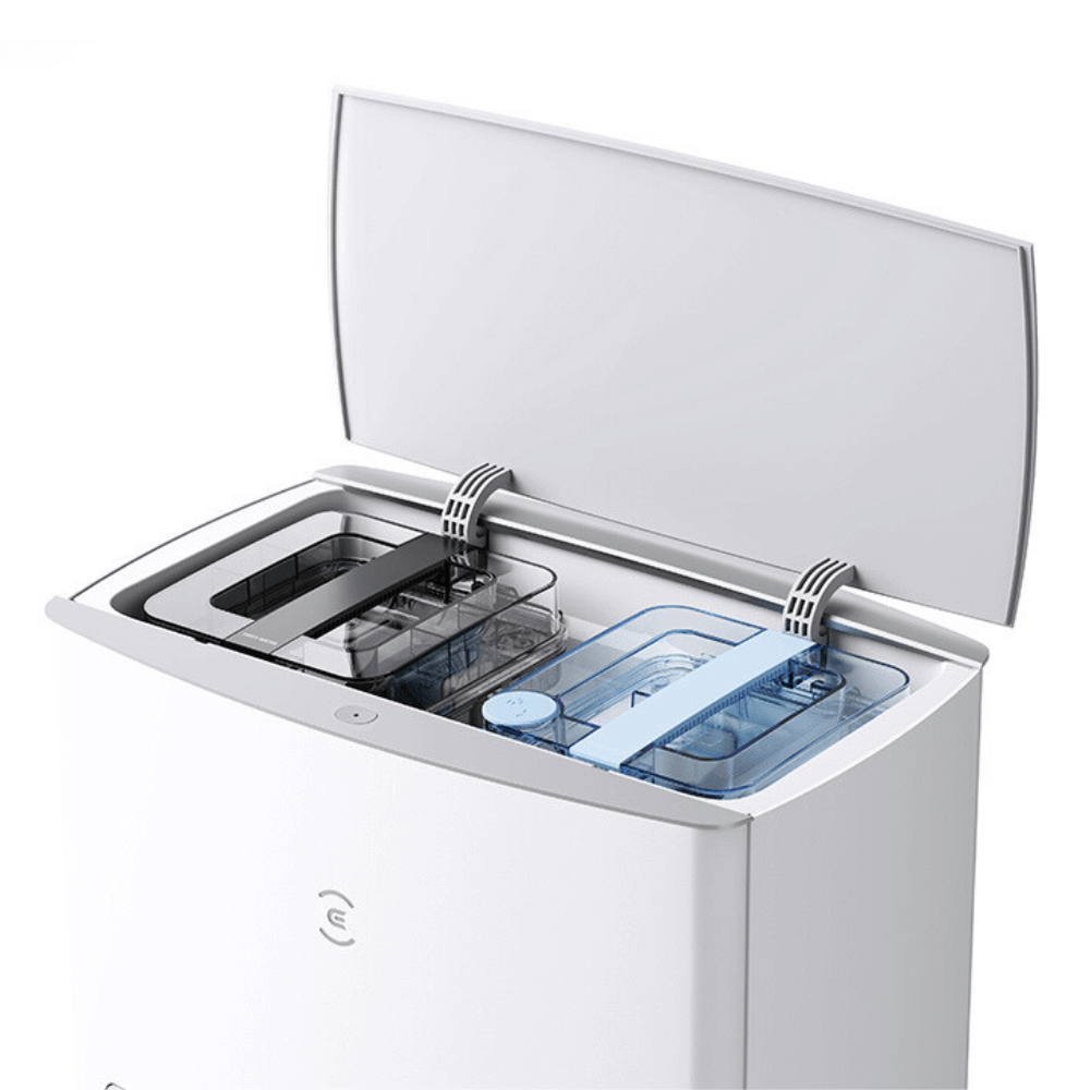 Robot hút bụi lau nhà Ecovacs Deebot T20e Omni màu trắng model 2024