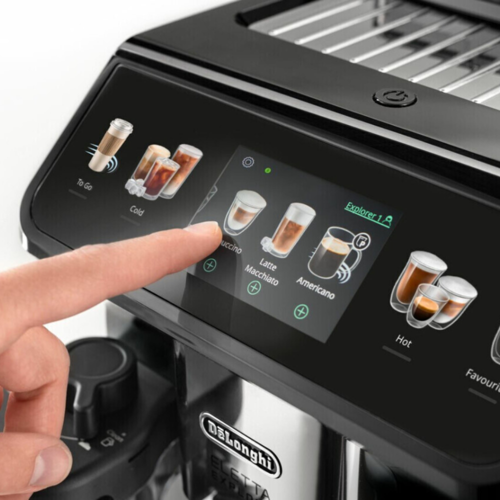 Máy pha cà phê tự động De'Longhi ECAM 450.55.G Eletta Explore made in EU màu xám