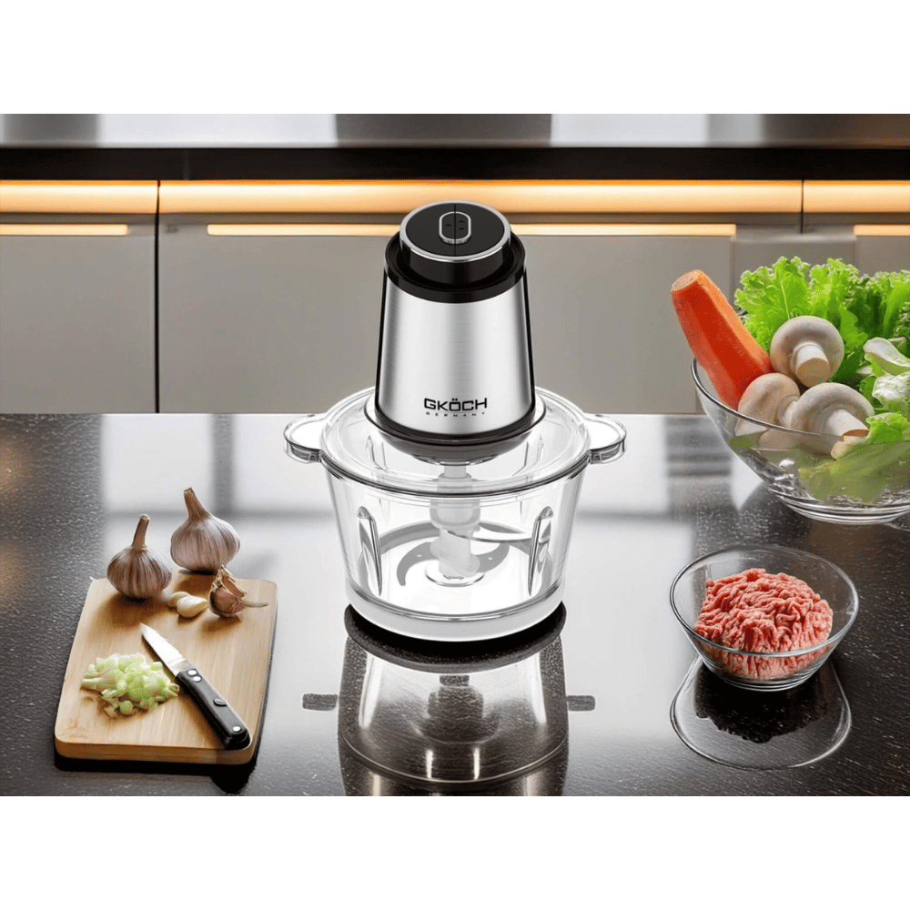 Máy xay thịt Silver GKÖCH 350W màu bạc