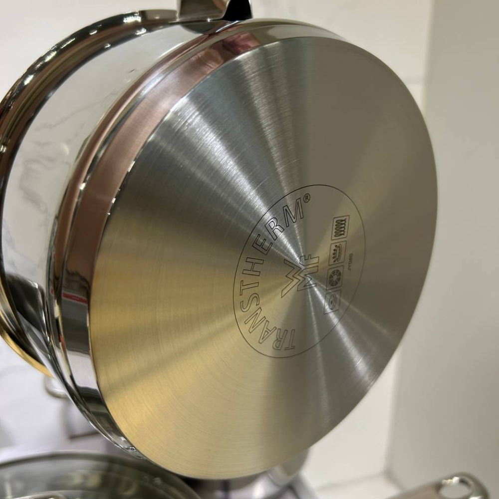 Bộ nồi WMF Astoria 4 món kèm quánh và chảo thép WMF 24cm