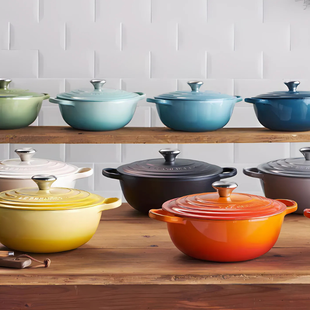 Nồi sâu lòng Le Creuset La Marmite 26cm màu xanh nước biển marseille