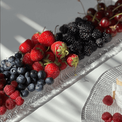 Đĩa chữ nhật Diamante trắng 53x17cm IVV 6810.1