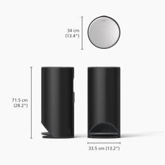 Thùng rác có bàn đạp Joseph Joseph 30149 30L màu đen carbon