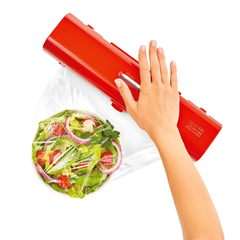 Hộp dụng cụ cắt màng bọc thực phẩm KUHN RIKON màu đỏ