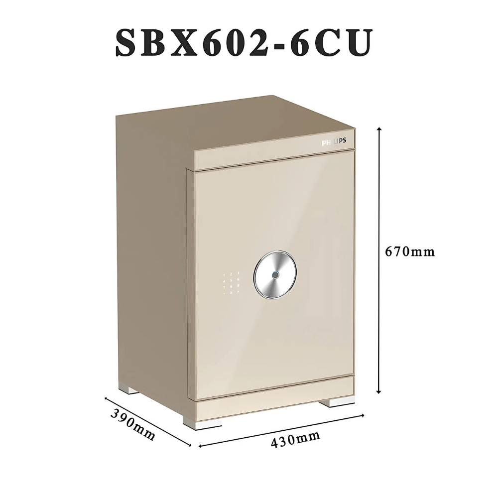 Két sắt Philips SBX602-6CU 89 Kg màu vàng champagne