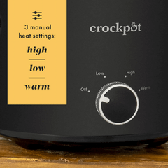 Nồi nấu chậm Crock Pot 1,8L màu đen