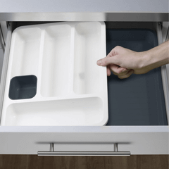 Khay chia ngăn kéo tùy chỉnh Joseph Joseph DrawerStore Expandable (Grey) 85042