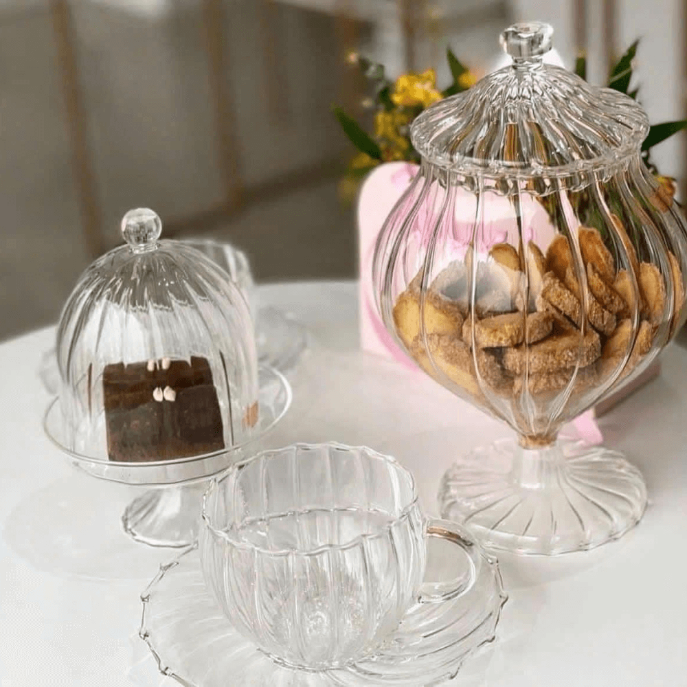 Hũ IVV Sahara trắng 25cm IVV