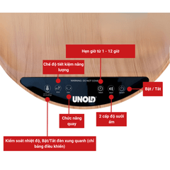 Quạt sưởi gốm kiêm bàn Decor UNOLD Henry 86545
