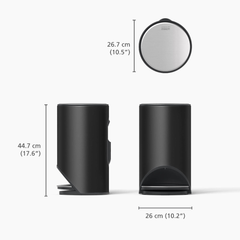 Thùng rác có bàn đạp Joseph Joseph 30151 10L màu đen carbon