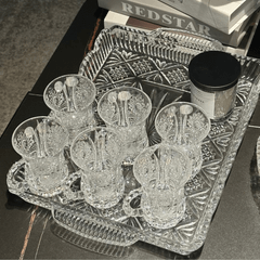 Bộ sét pha lê 6 tách trà Bohemia M57 120ml