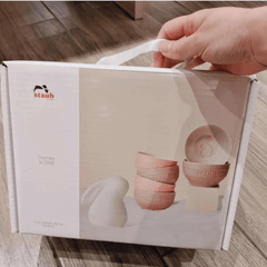 Set 6 bát STAUB ăn cơm thỏ hồng 12cm