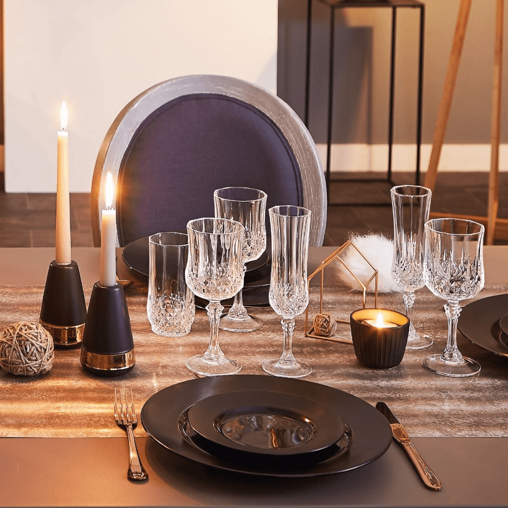 Set 6 ly champagne Longchamp 120ml