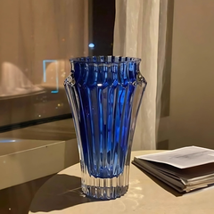 Lọ hoa Crown Jewel Rogaska 25cm màu xanh dương