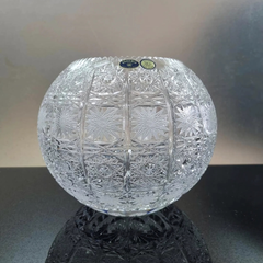 Lọ hoa cầu tròn pha lê Bohemia hình cầu M57 20cm