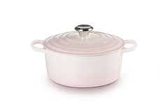Nồi gang Le Creuset 26cm màu hồng vỏ sò muschelrosa