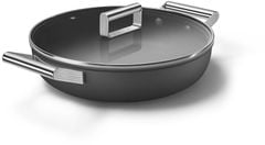 Nồi chảo SMEG CKFD2811BLM 28cm kèm vung kính màu đen