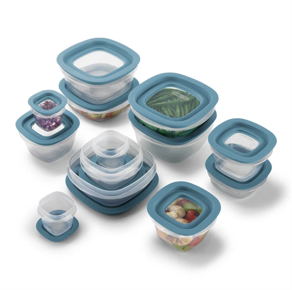 Sét hộp Tritan Rubbermaid Brilliance 28 món Flex và Seal Made in USA