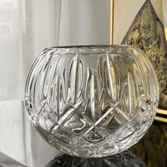 Lọ hoa cầu tròn pha lê Bohemia Sheffield 17,5cm