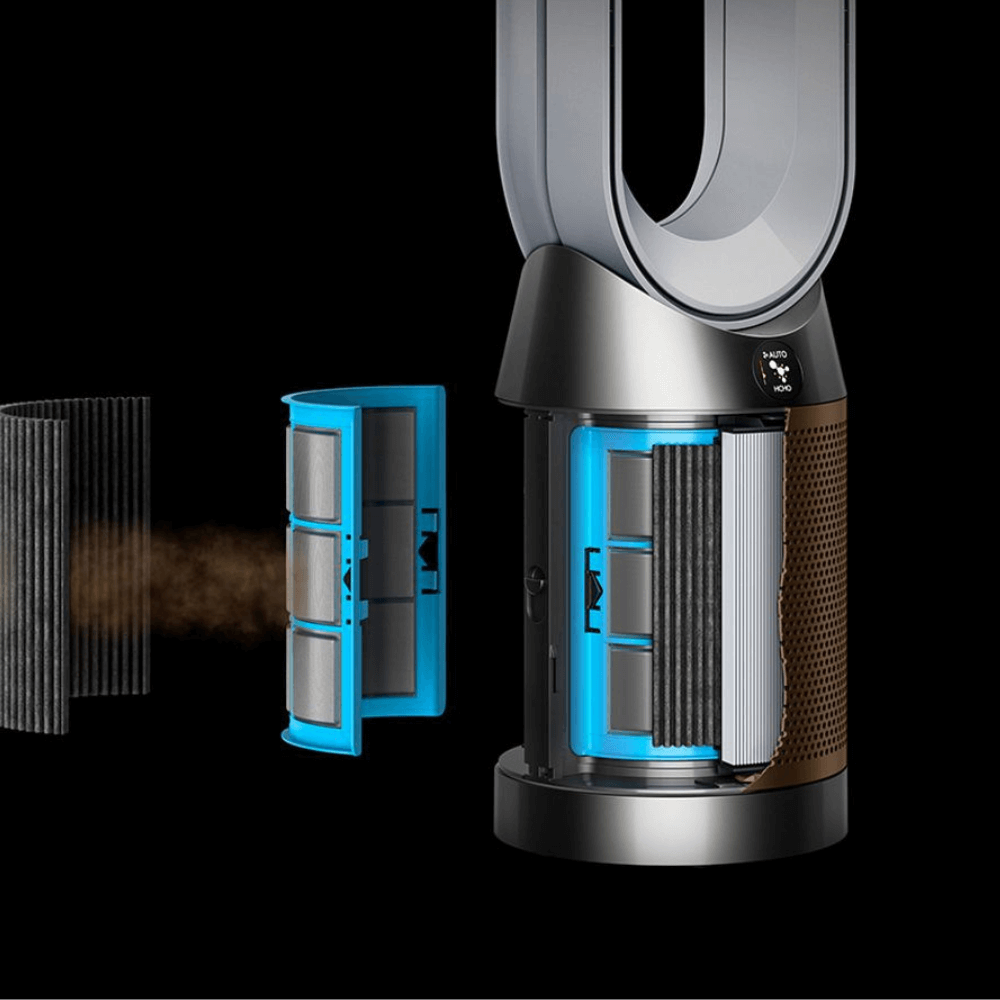 Quạt không cánh 3in1 DYSON 3in1 Purifier HP09 quạt nóng lạnh kèm lọc không khí màu xám niken
