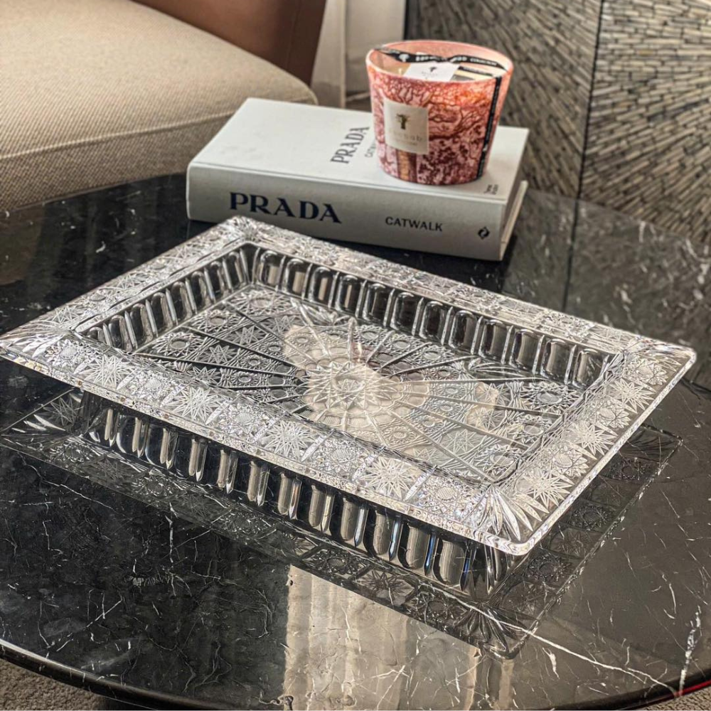 Đĩa chữ nhật M57 41cm Crystal Bohemia