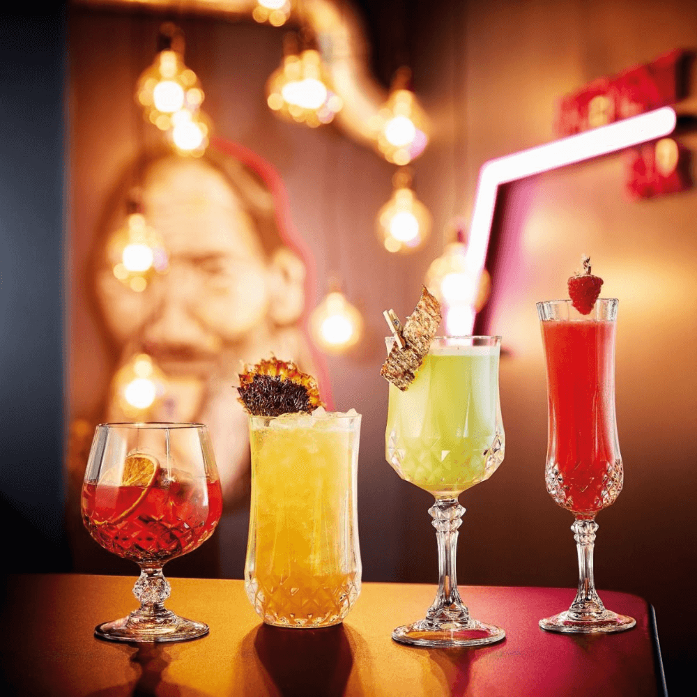 Set 6 ly champagne Longchamp 120ml