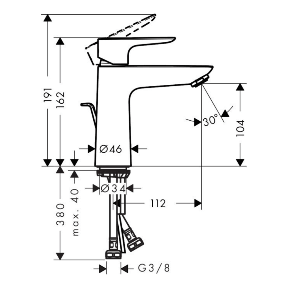 Vòi chậu Lavabo Hansgrohe 71710000