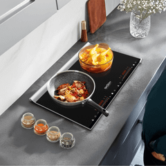 Bếp từ đôi GKÖCH Luxury 3400W màu đen