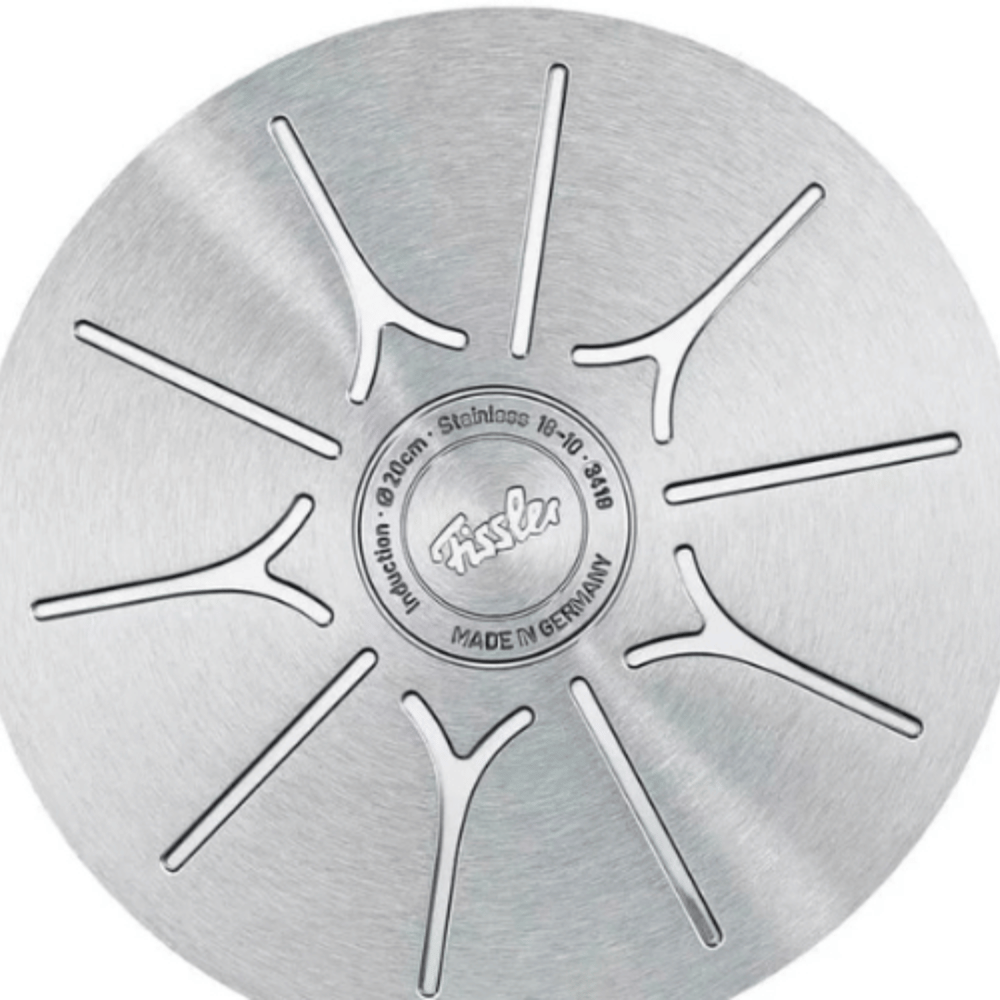 Bộ nồi Fissler Profi set 5 món vung thép kèm chảo Fissler Profi tổ ong size 24cm made in Germany