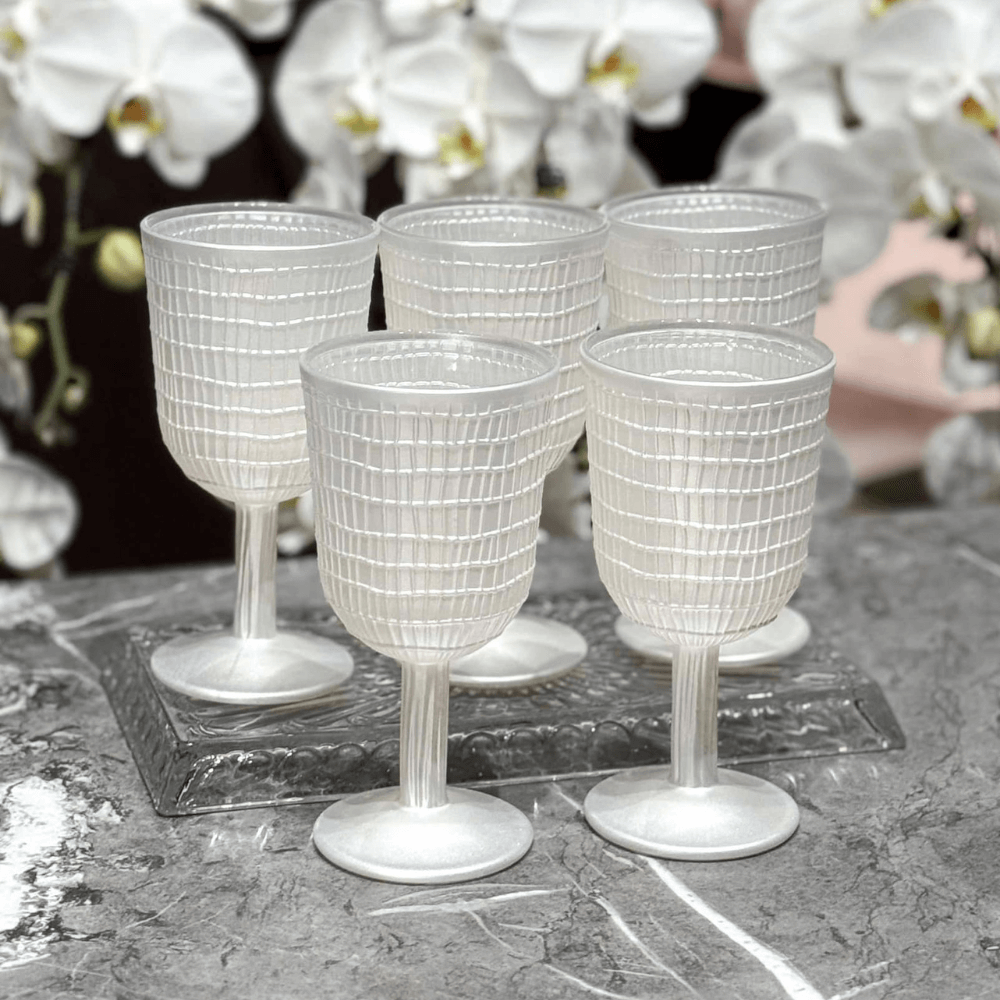 Set 18 món bát, đĩa, ly cao cấp Viola From Germany màu trắng