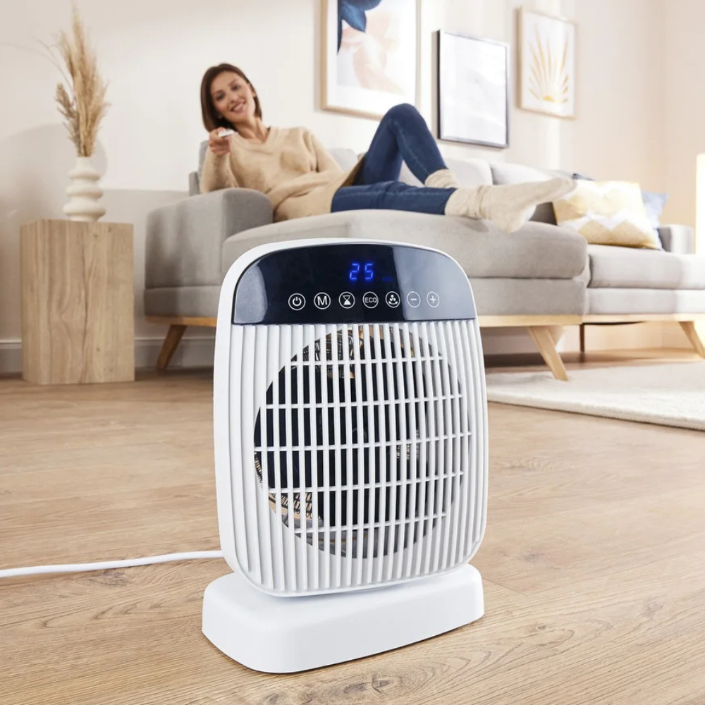 Quạt sưởi Silvercrest SHLF 2000 E4 2000W màu trắng