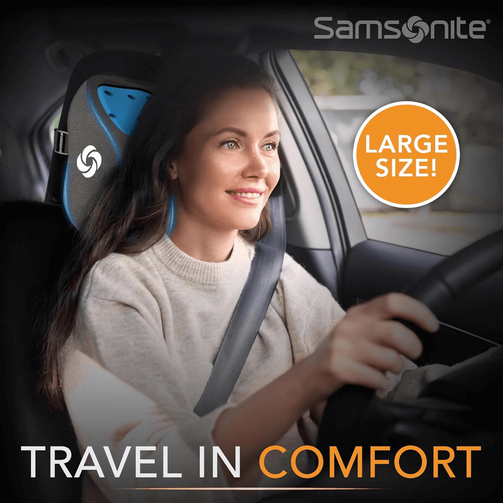 Gối tựa cổ Samsonite Cooling Technology màu xám