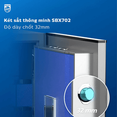Két sắt Philips SBX702-ABX 196 Kg màu xám