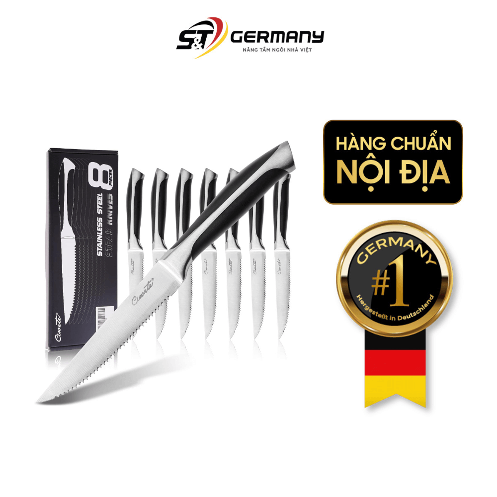 Bộ dao cắt steak 8 món cao cấp Ciwete