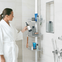Giá treo dụng cụ nhà tắm loại chống sàn và trần Simplehuman 2,74m