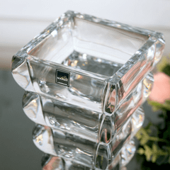 Bình hoa pha lê Rogaska Adria 25cm màu trắng