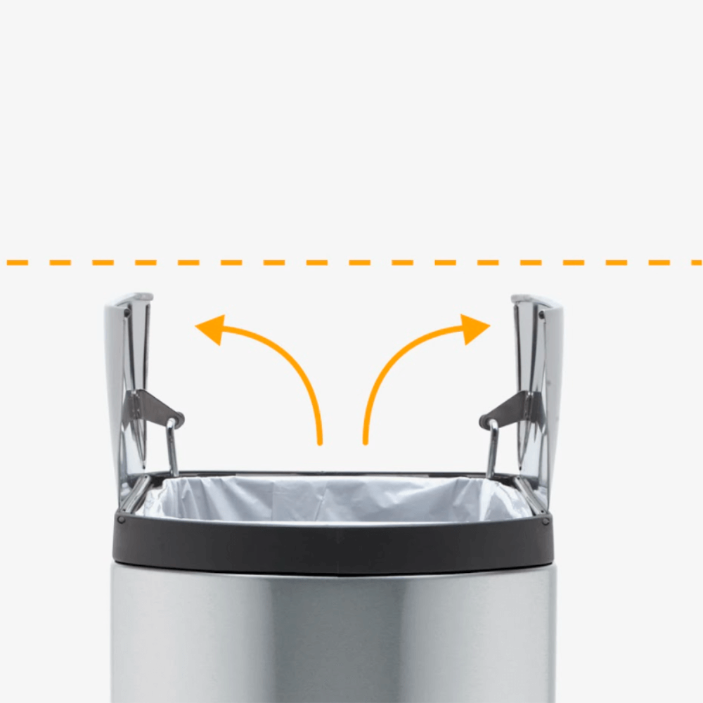 Thùng rác cánh bướm Simplehuman 40L 2 ngăn tái chế