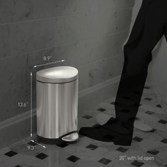 Thùng rác bán nguyệt Simplehuman 6L nội địa Đức cao cấp