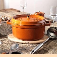 Nồi tròn STAUB Cocotte Cannelle 28cm màu cam quế