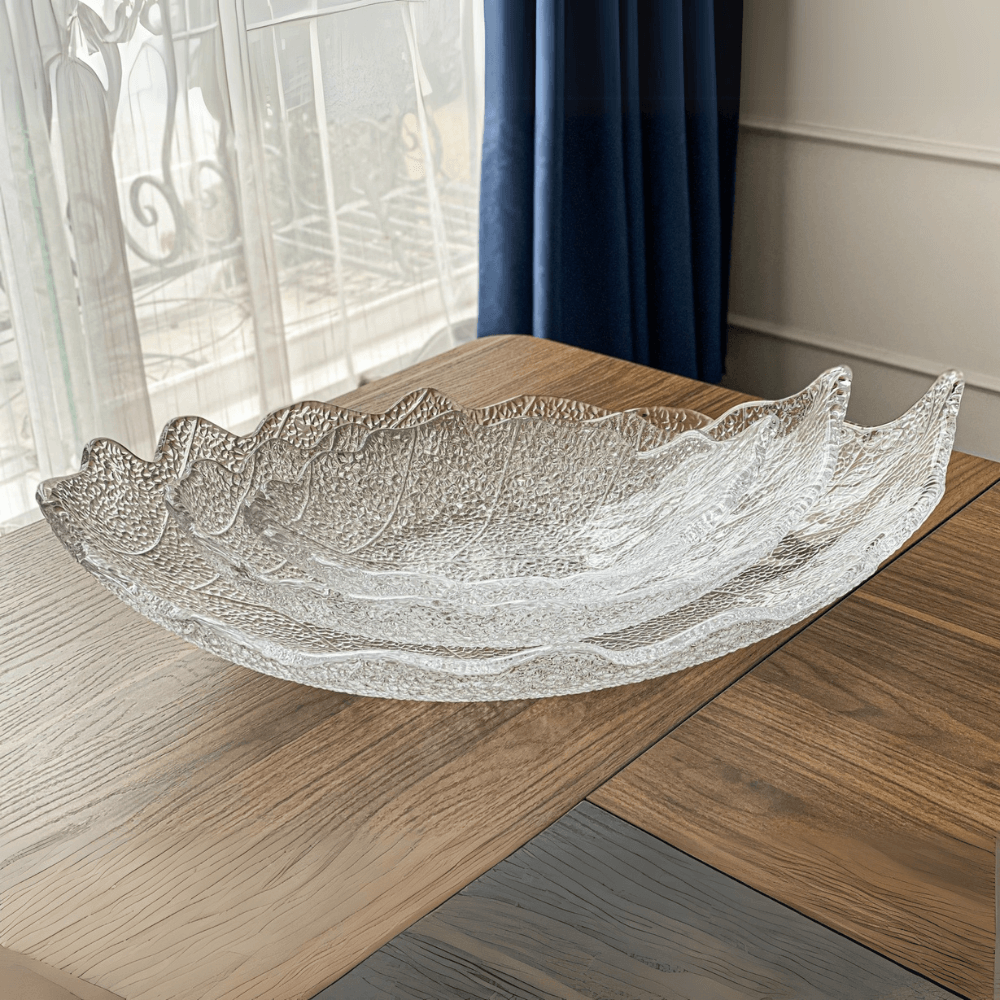 Đĩa Centrepiece Madagascar trắng 57x37.5cm IVV 6551.1