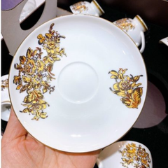 Bộ trà sứ hoa cúc vàng Imperial London nội địa Đức