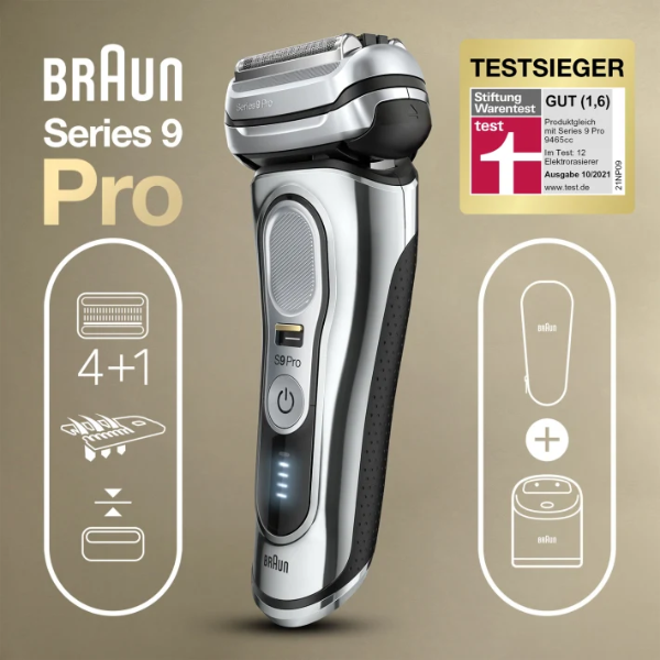 Máy cạo râu Braun serie 9 Pro Premium 9466cc model 2022 made in Germany