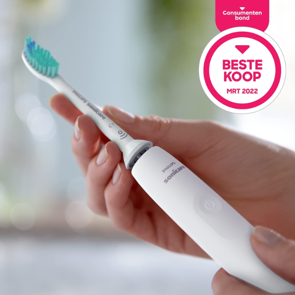 Bàn chải điện Philips HX3673/13 series 3100 màu trắng kèm hộp đựng du lịch