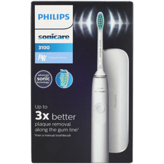 Bàn chải điện Philips HX3673/13 series 3100 màu trắng kèm hộp đựng du lịch