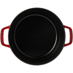 Nồi tròn STAUB Cocotte 24cm màu đỏ cheery nội địa Đức
