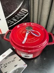 Nồi tròn STAUB Cocotte 28cm màu đỏ cheery