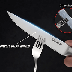 Bộ dao cắt steak 6 món cao cấp Ciwete