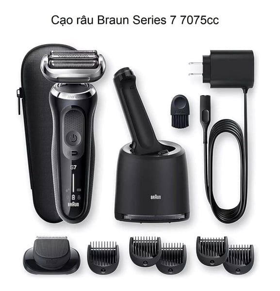 Máy cạo râu BRAUN Series 7 7075cc màu đen
