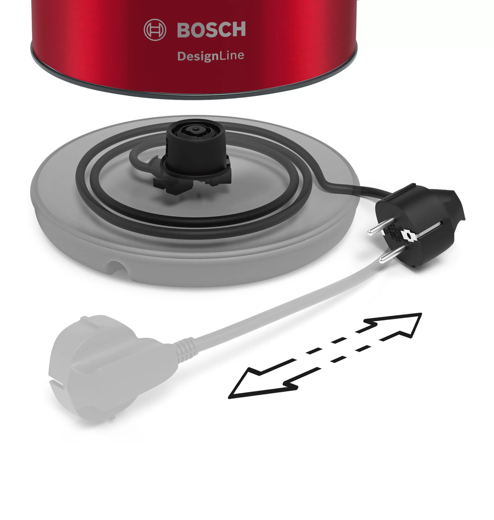 Ấm siêu tốc BOSCH TWK3P424 màu đỏ