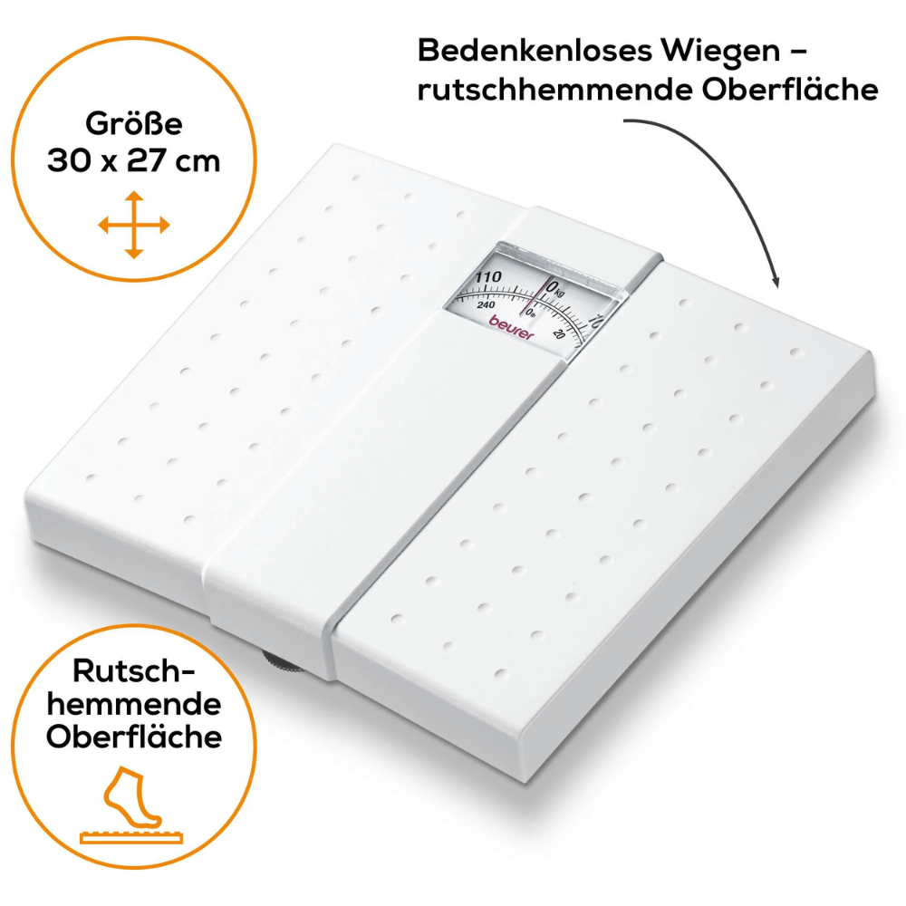 Cân sức khoẻ cơ học BEURER MS01 màu trắng